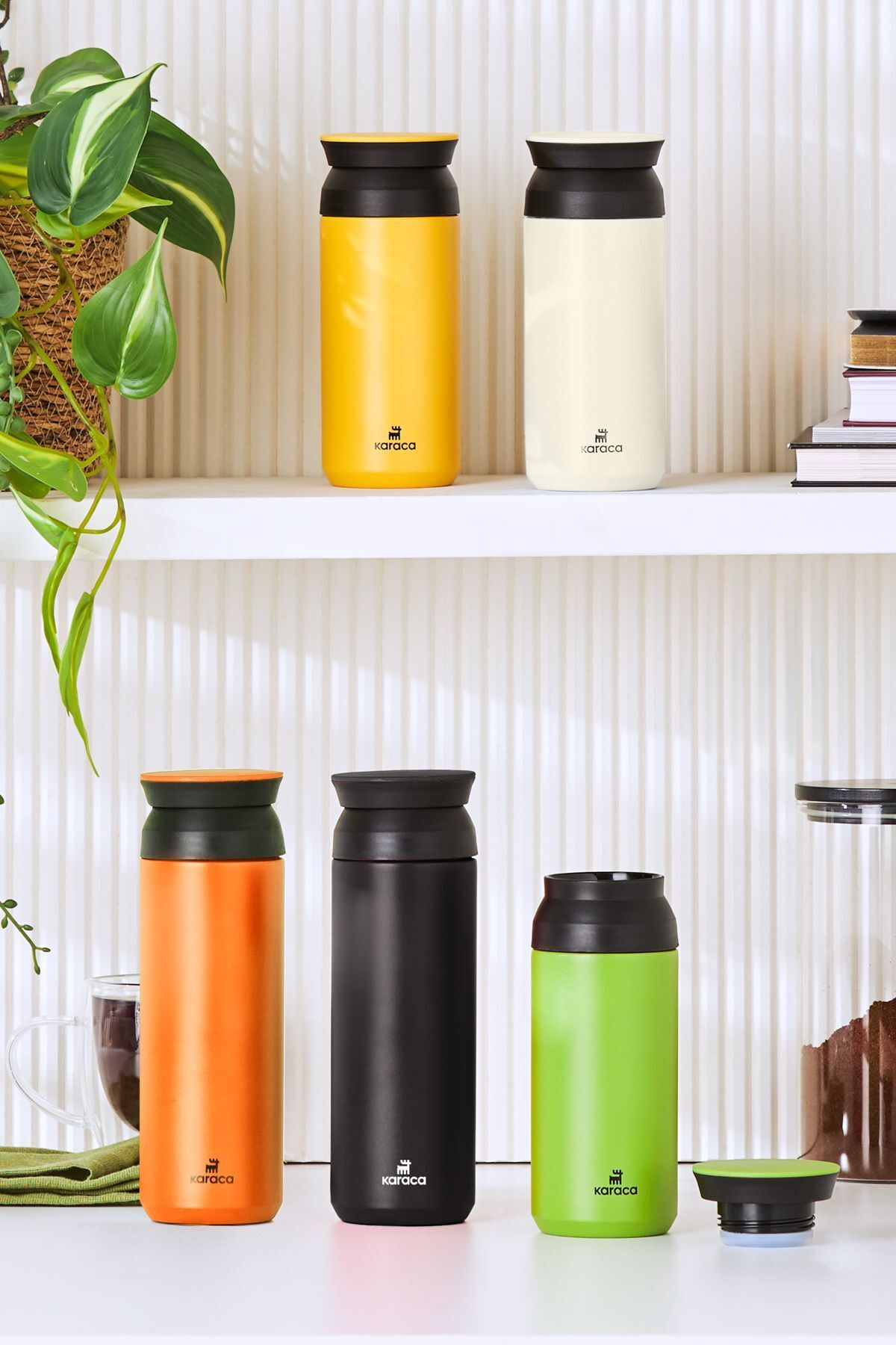 Rainbow Cream Stainless Steel Thermos 350 ml (KEEP HOT/COLD FOR UP TO 8 HOURS)