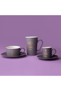 EMLShop Joy Grey Tea Cup Set Emlshp 986362