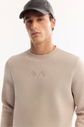 Erkek Taş Bisiklet Yaka İçi 3 İplik ŞardonluRegular Fit Sweatshirt B001033