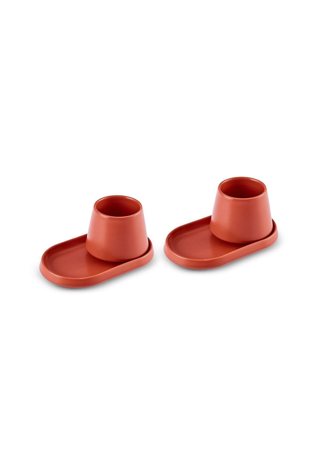 Equal 2 Person Tile Delight Coffee Cup Set 80 ml