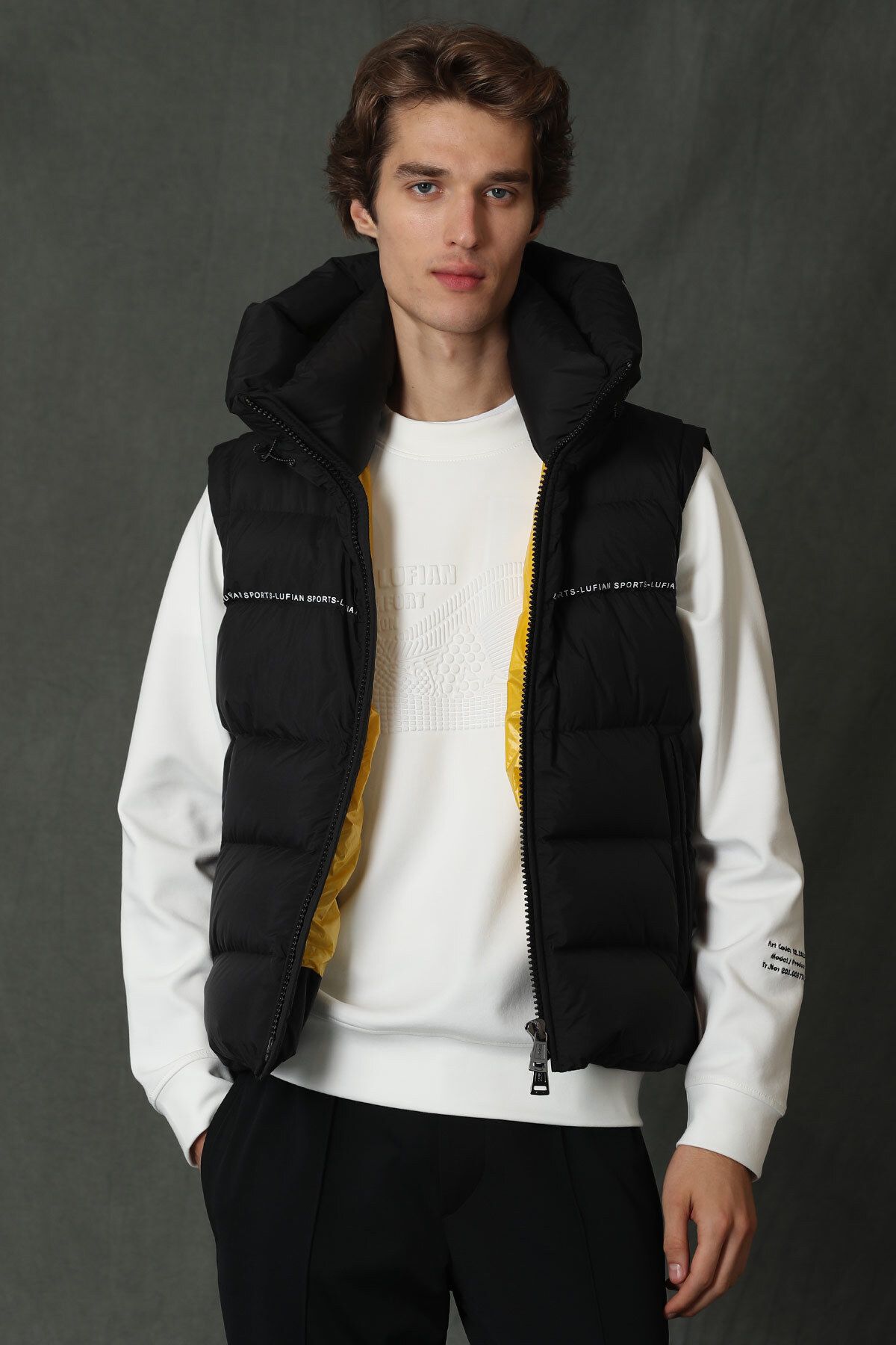 Josef Goose Down Men's Vest Black