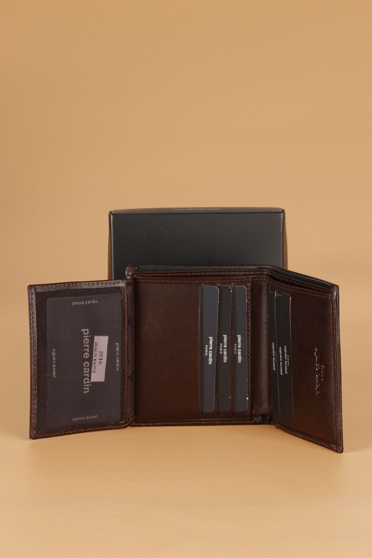 2016 Genuine Leather Men's Wallet Card Holder Analin Brown