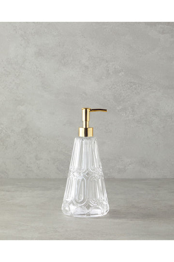 Diana Glass Bathroom Liquid Soap Dispenser Transparent