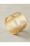 Casamere Metal 4-Piece Napkin Ring Gold