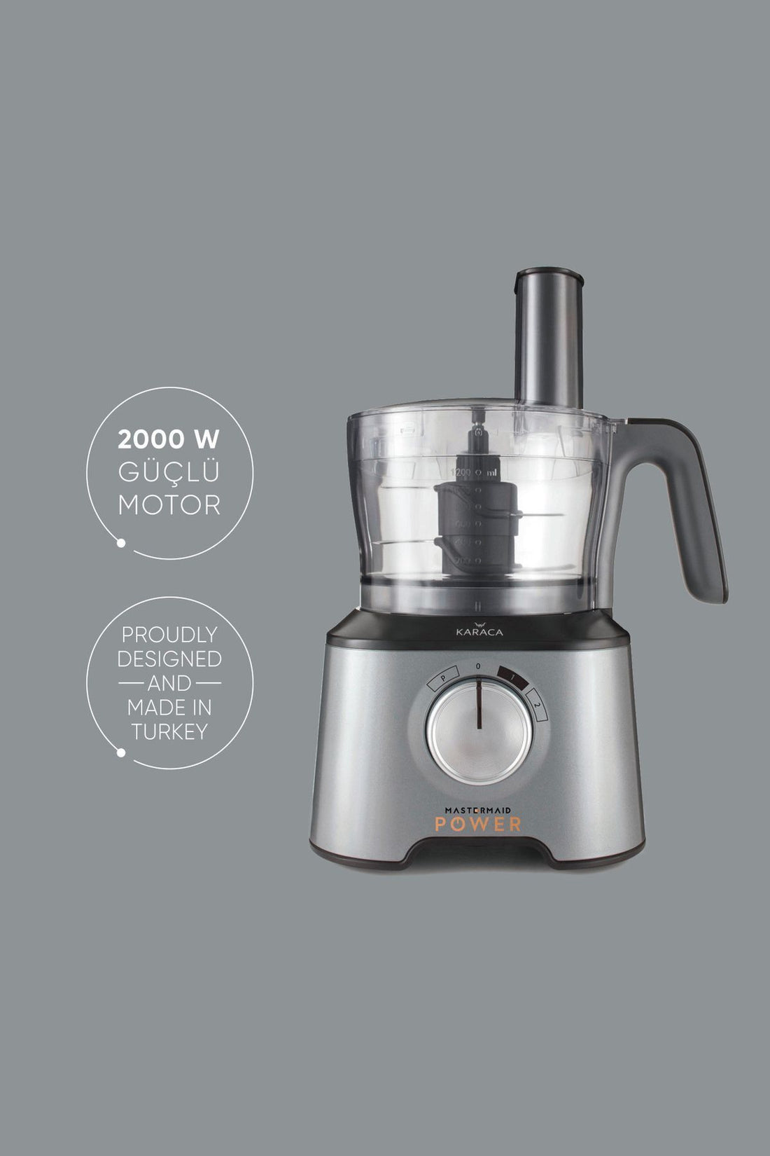 Mastermaid Power Multifunctional 10 in 1 food processor Grey