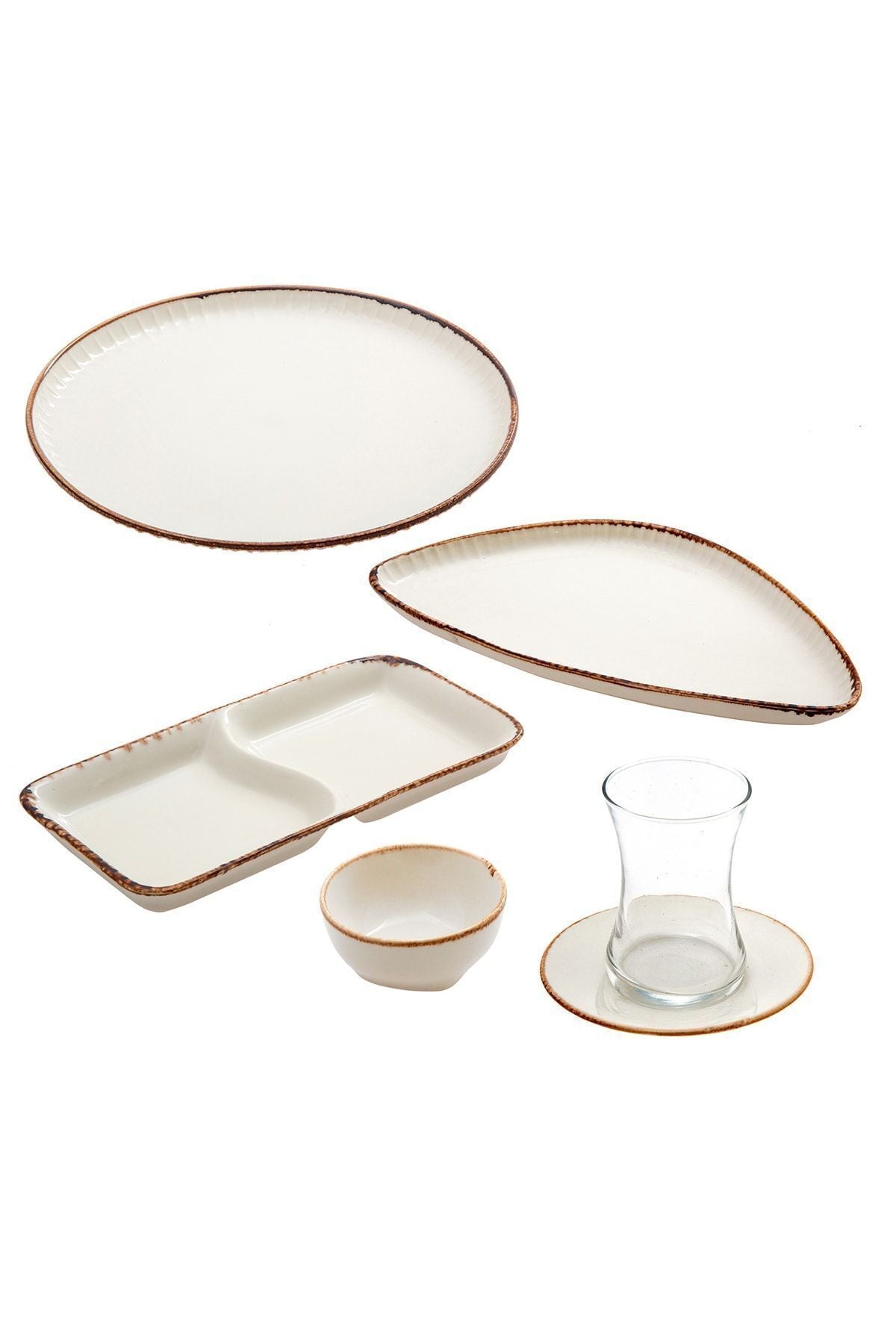 Terracota Beige 25 Piece Breakfast Set