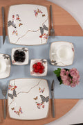 Fine Pearl Unique 26 Pieces 6 Seater Square Pearl Breakfast Set