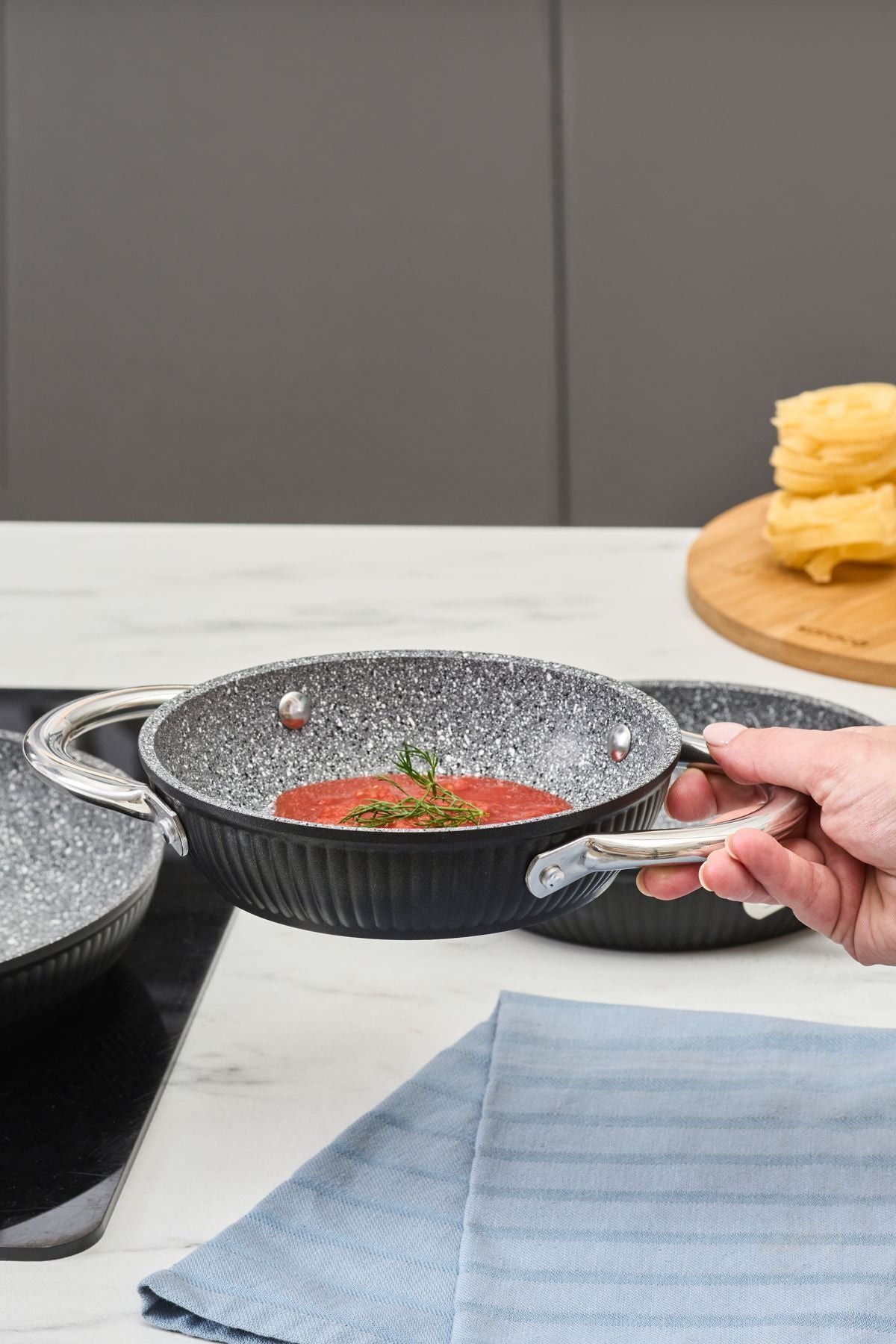 Biogranite Leona 3 Piece Skillet-Pan Set