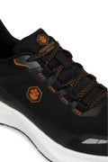 WILLY 4FX BLACK ORANGE COMFORT CASUAL ANATOMICAL SNEAKERS