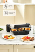 Crust Grill Toast Grill And Toaster 6 Slices Matte Cream