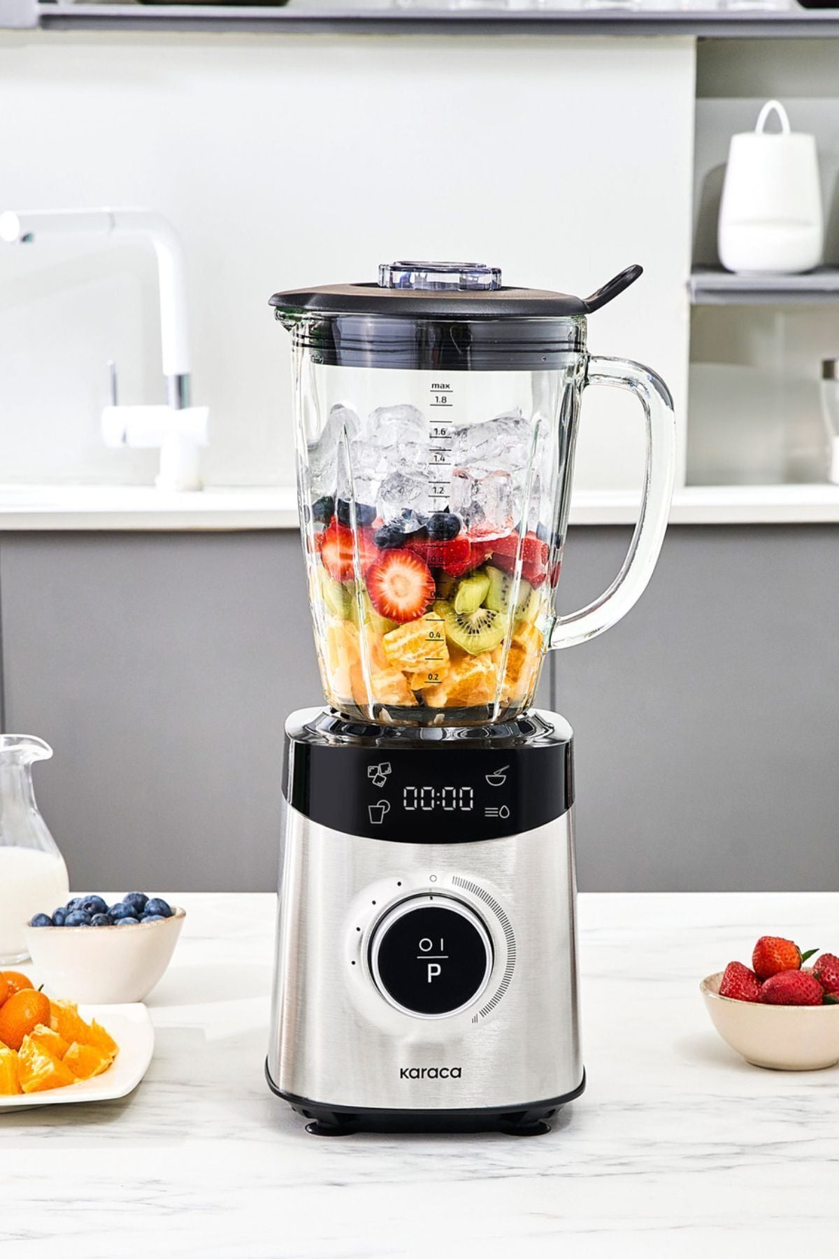 Digital Display Inox Smoothie Blender 1800W