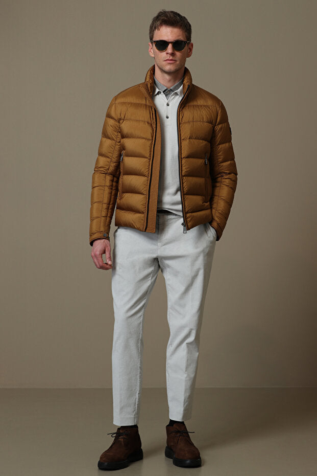 Lufian - Clow Goose Down Men's Coats Camel Feather