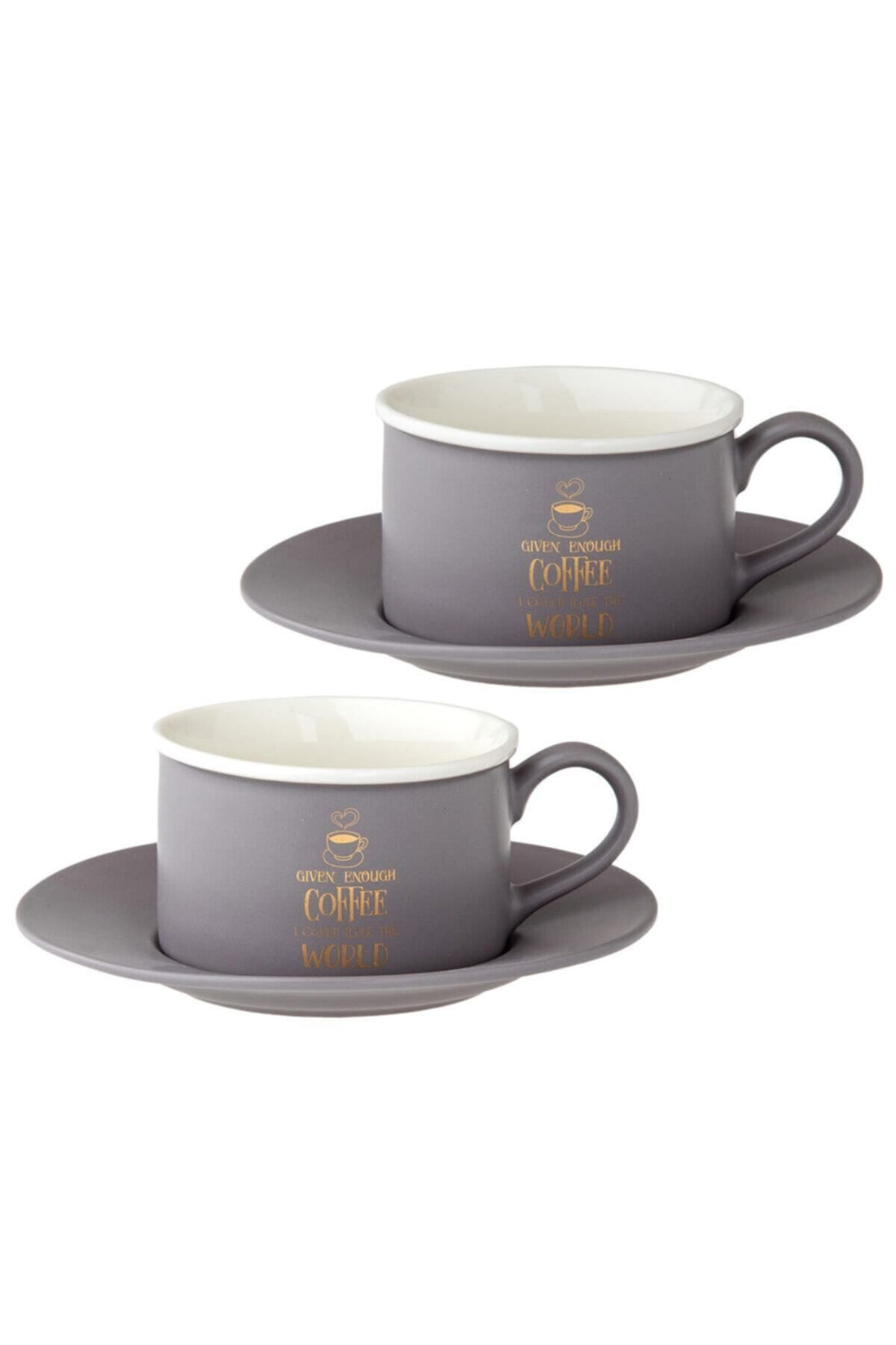 EMLShop Joy Grey Tea Cup Set Emlshp 986362