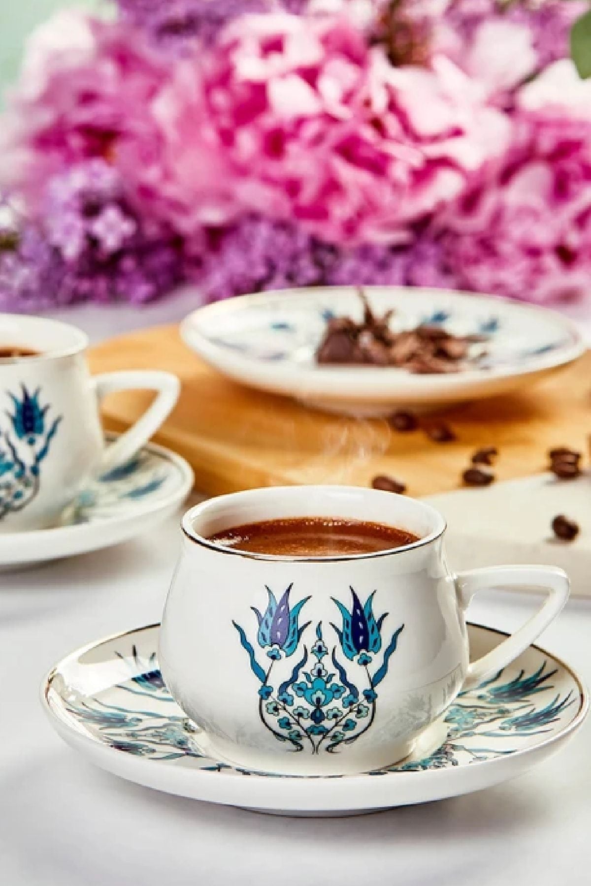 Iznik New Form 6 Person Coffee Cup Set 100 ml