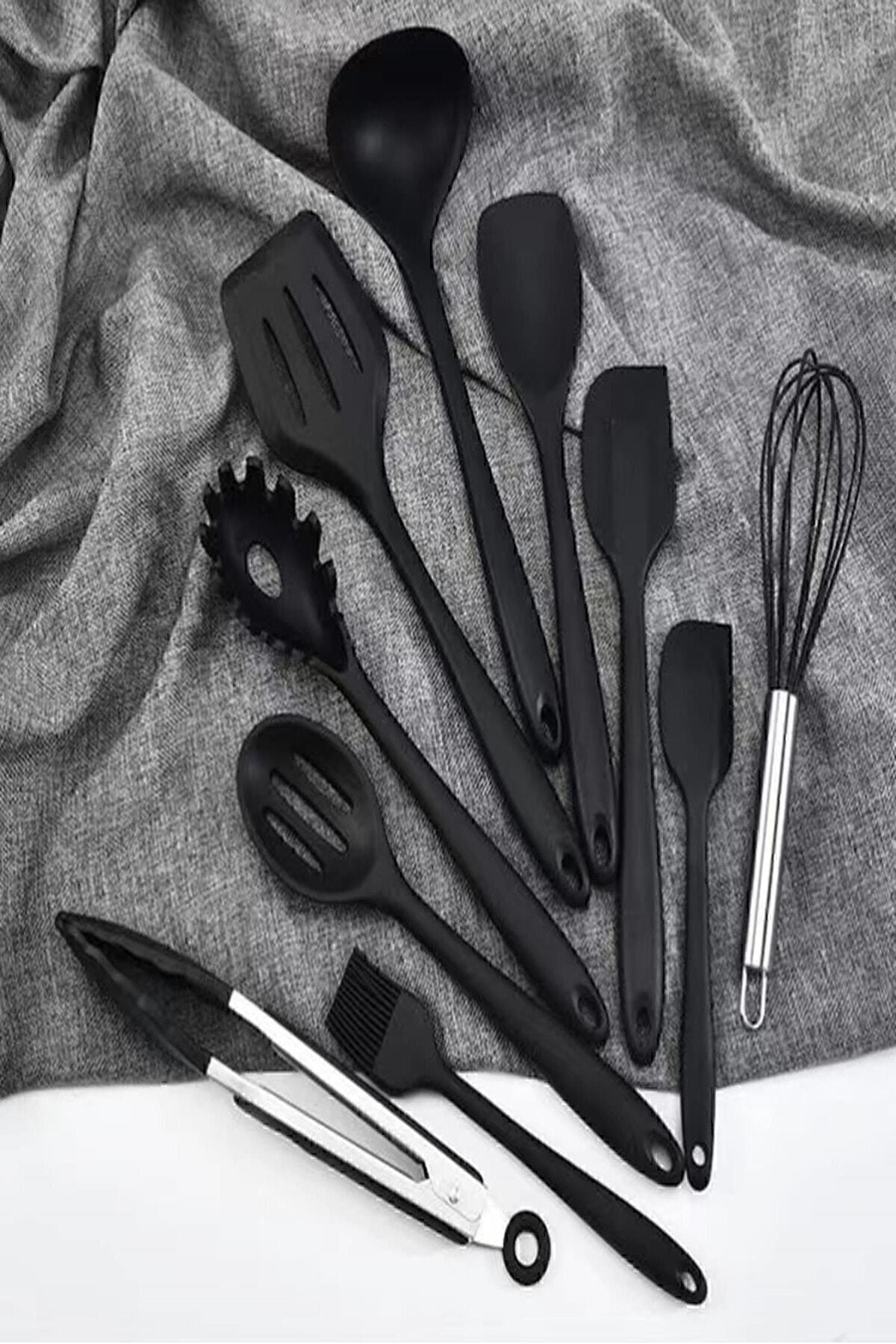 Salvatore 10 Piece Spatula Set Black