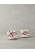 Vanilla New Bone China 4 Piece 2 Seater Tea Cup Set Light Pink