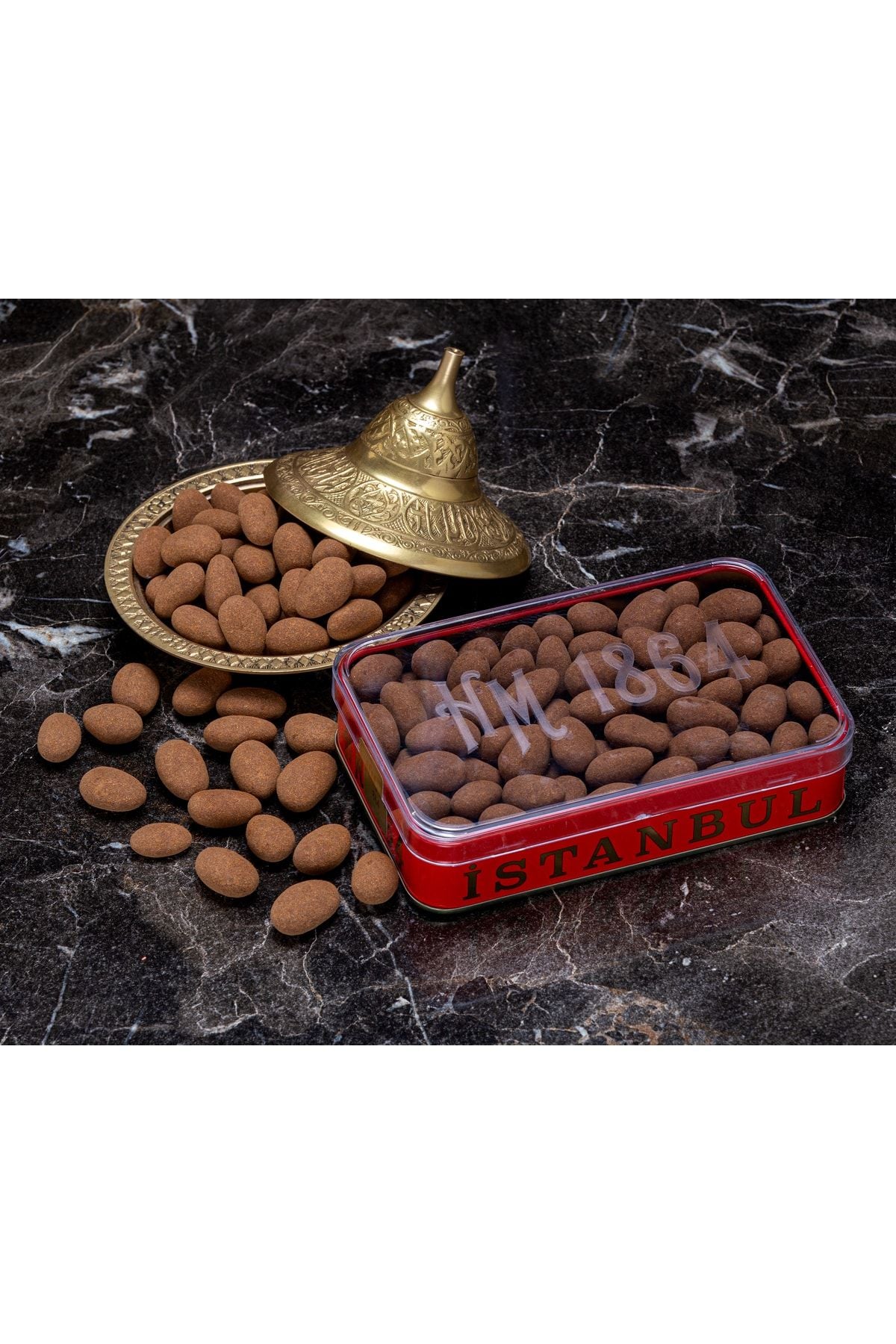 Cinnamon Almond Chocolate Dragee (large Metal Box)