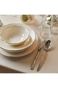 Clover Porcelain 48 Pieces 12 Seater Dinner Set Silver