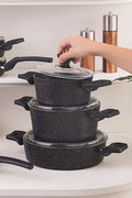 Biogranite Blacksilver 12 Piece Dowry Cookware Set