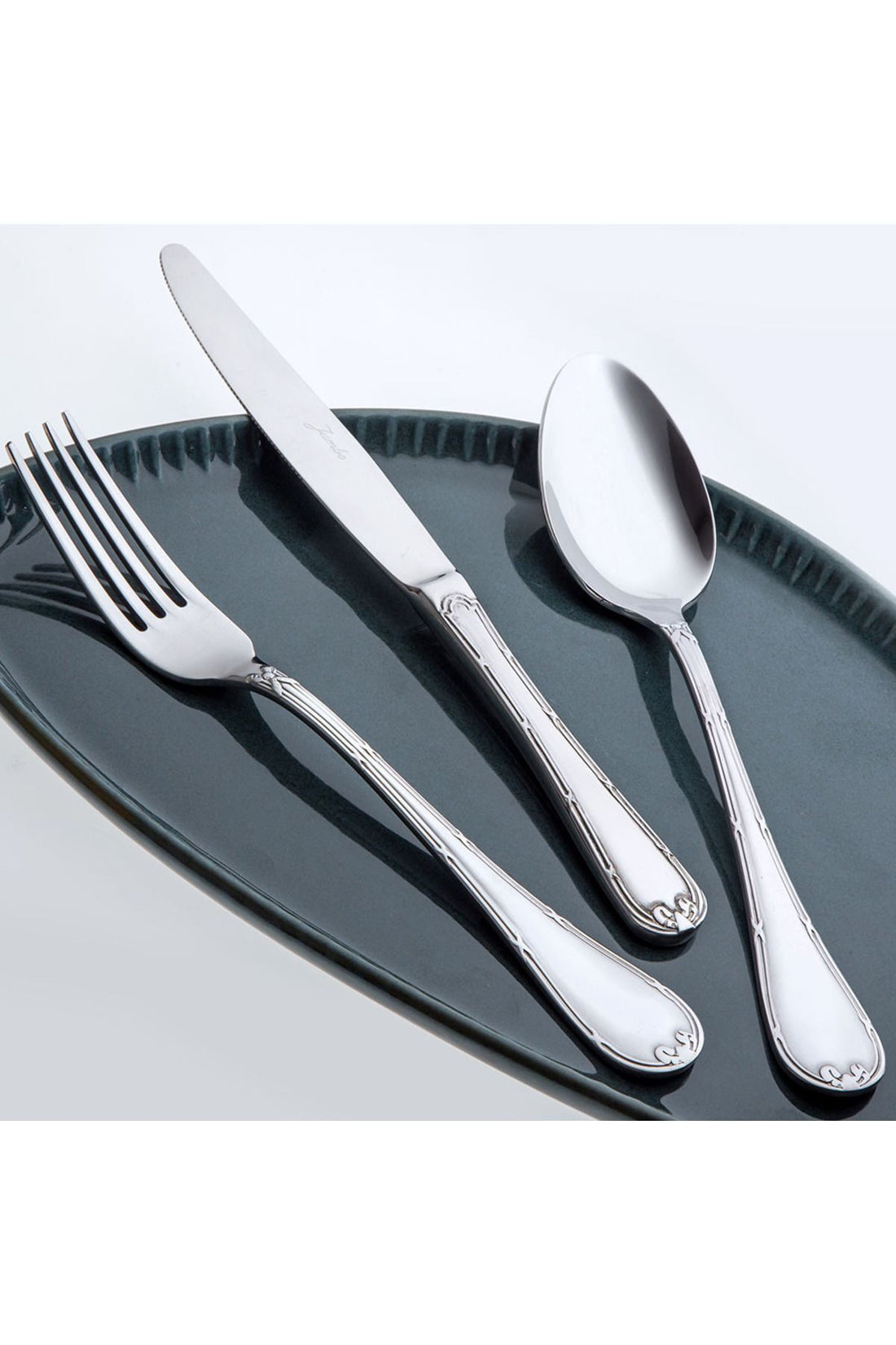 Ribbon 12 Person 84 Piece Fork Spoons Knife Set