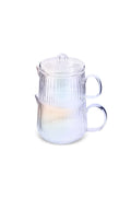 Aqualine Borosilicate Glass Midi Teapot - Luster