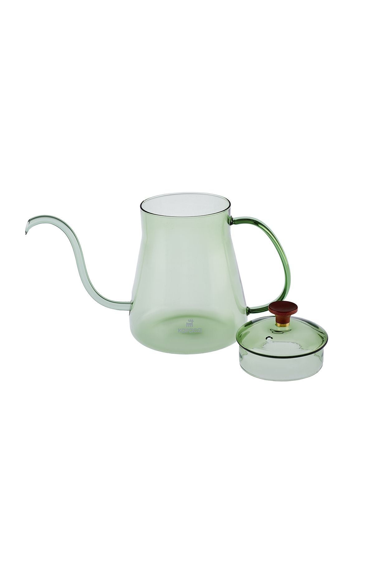 Martina Borosilicate Glass Coffe Kettle/Coffee Pot Green 600 ml