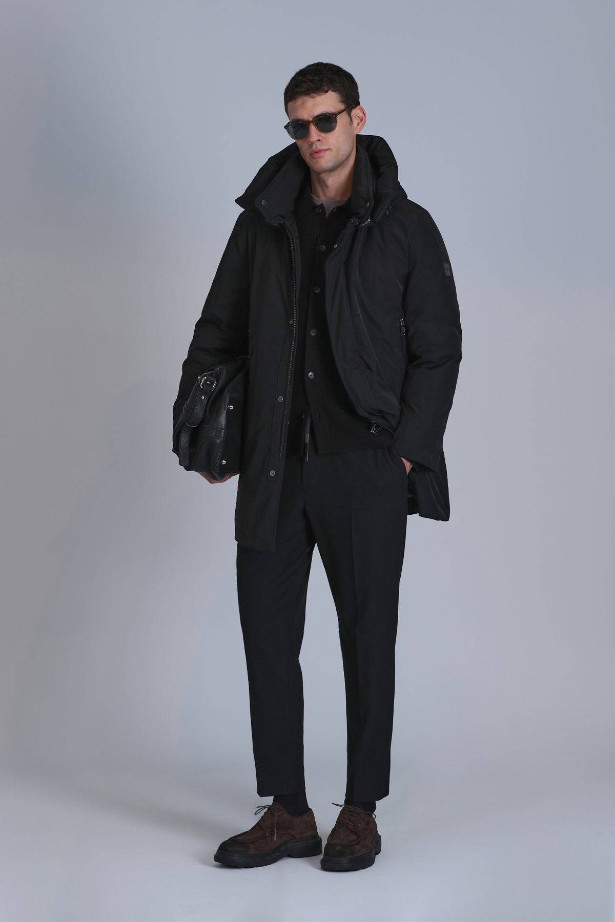 Donald Goose Down Men's Coat Black