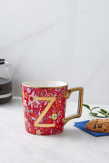 Flower Z Letter Mug 350 ml