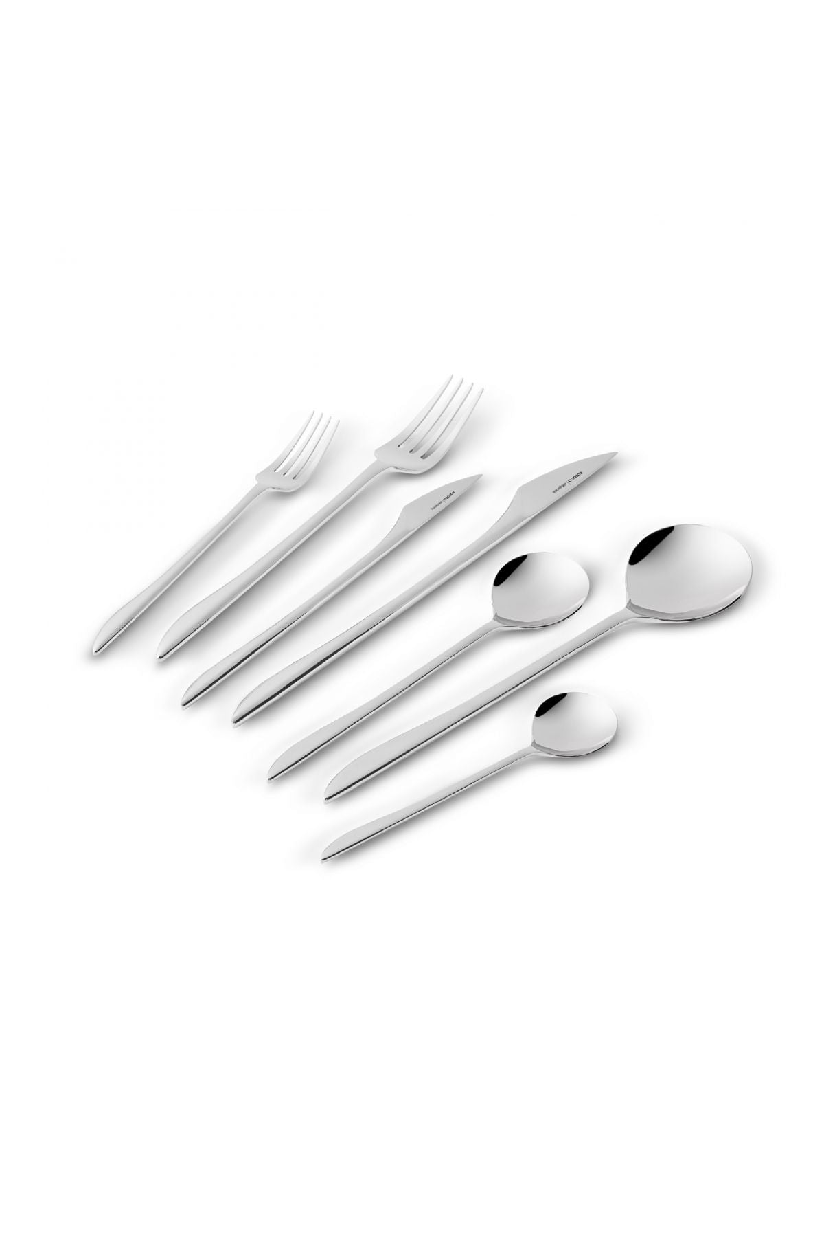 Von 84 Pieces Premium Fork Spoons Knife Box for 12 Persons