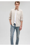 Beige Knitted Shirt/Fit Fit 0210294-70145