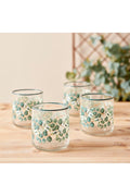 Ocaliptus Soft Drink Glass Set of 4 Green (280 ML)