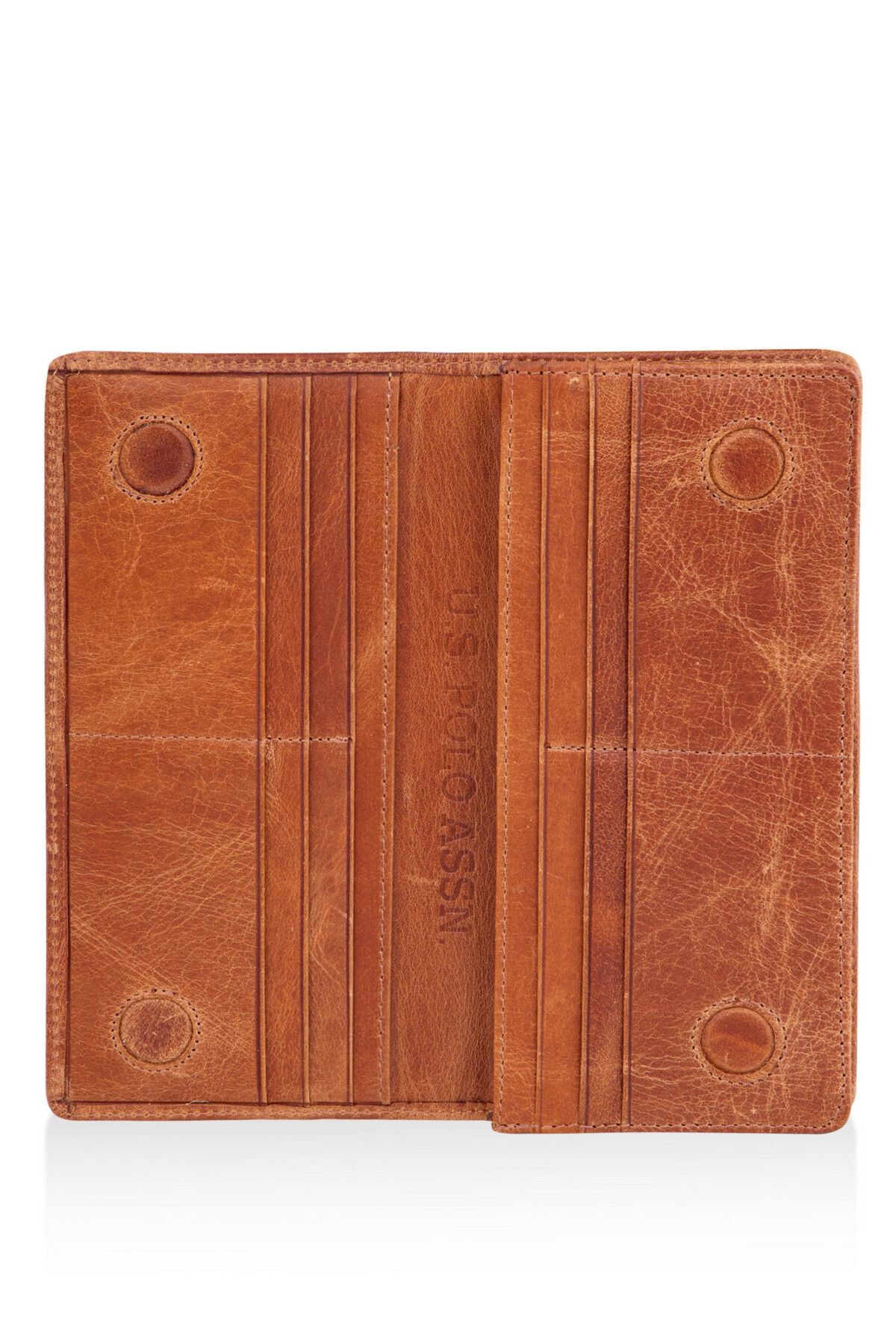 U.S Polo Assn. 23722 Genuine Leather Unisex Phone Holder Handheld Portfolio Wallet Card Holder TABA