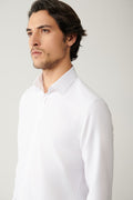 Men's White Shirt Classic Collar Easy Ironable Cotton Blended Slim Fit A41y2237