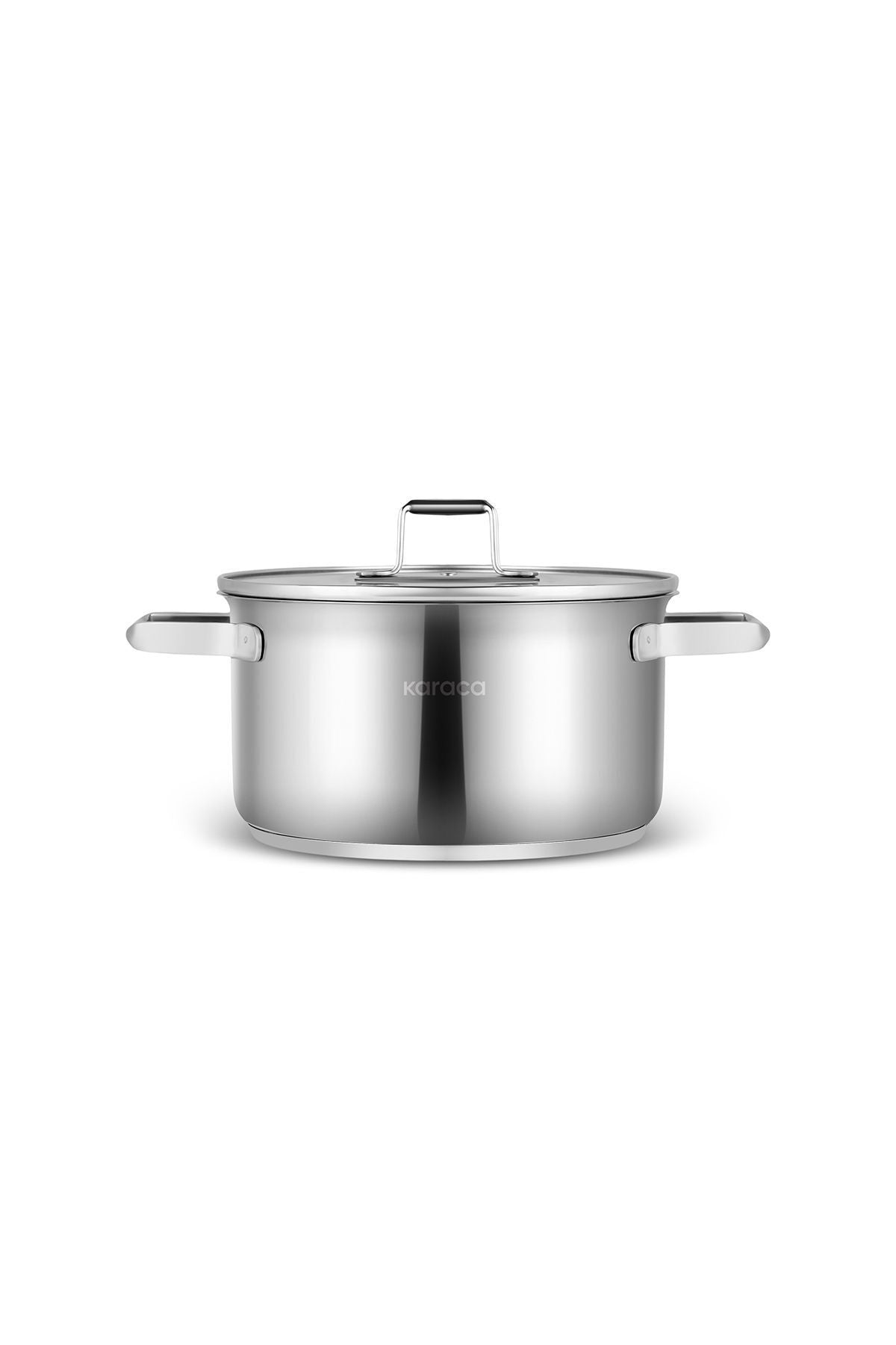 Valora 8 Piece Steel Cookware Set with Induction Base