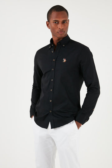 U.s. Polo Logo Buttoned Collar 100% Cotton Regular Fit Shirt Mens Shirt G081SZ0041829891