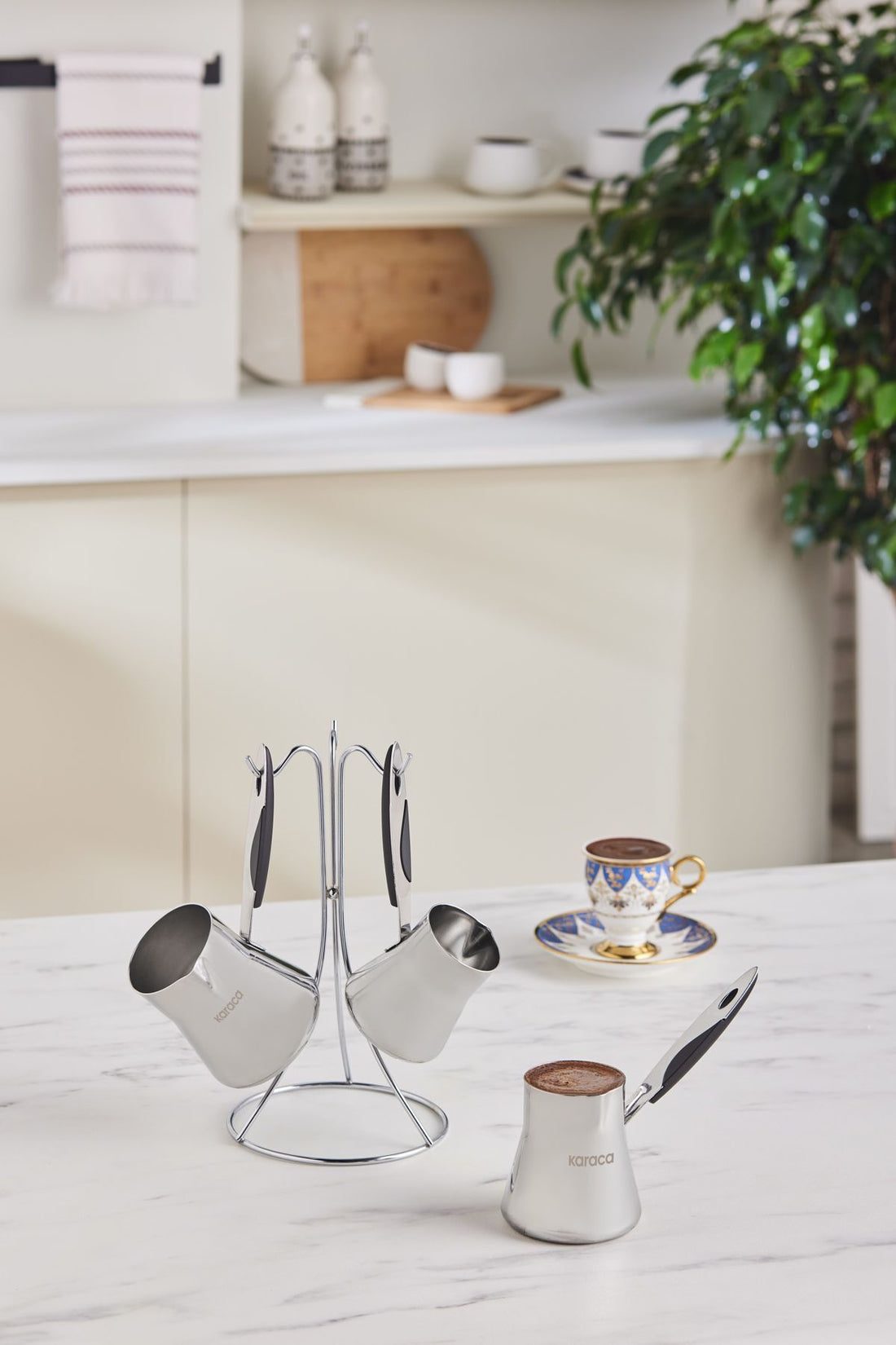 Frıg 3-Piece Stand Coffee Pot Set