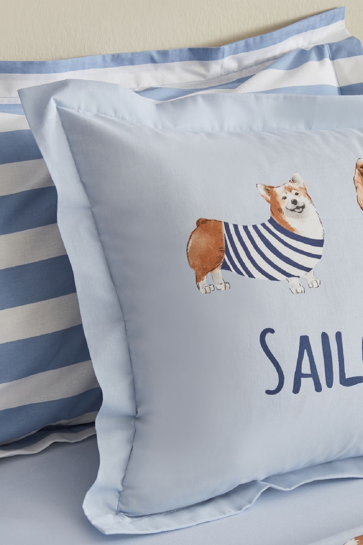 Young Sailor Dog Single Size Duvet Cover Set