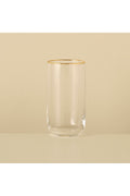 Premium Soft Drink Glass Set of 6 Gold (365 cc)