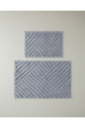 Linea Cotton Curl Bath Mat Set Grey