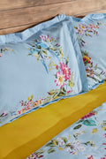 Jolie 100% Cotton Double Size Duvet Cover Set Blue