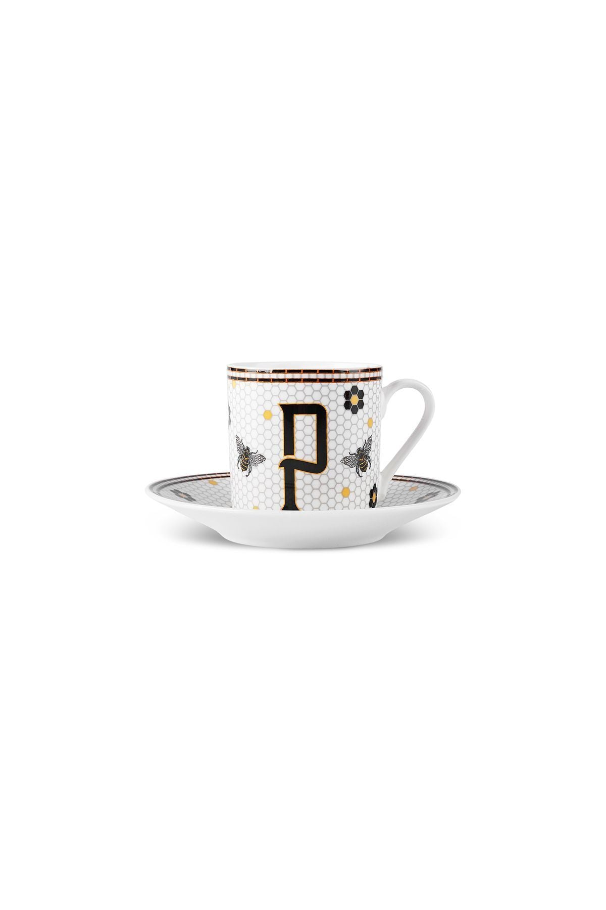 Coffee Cup with Letter P 80 ml