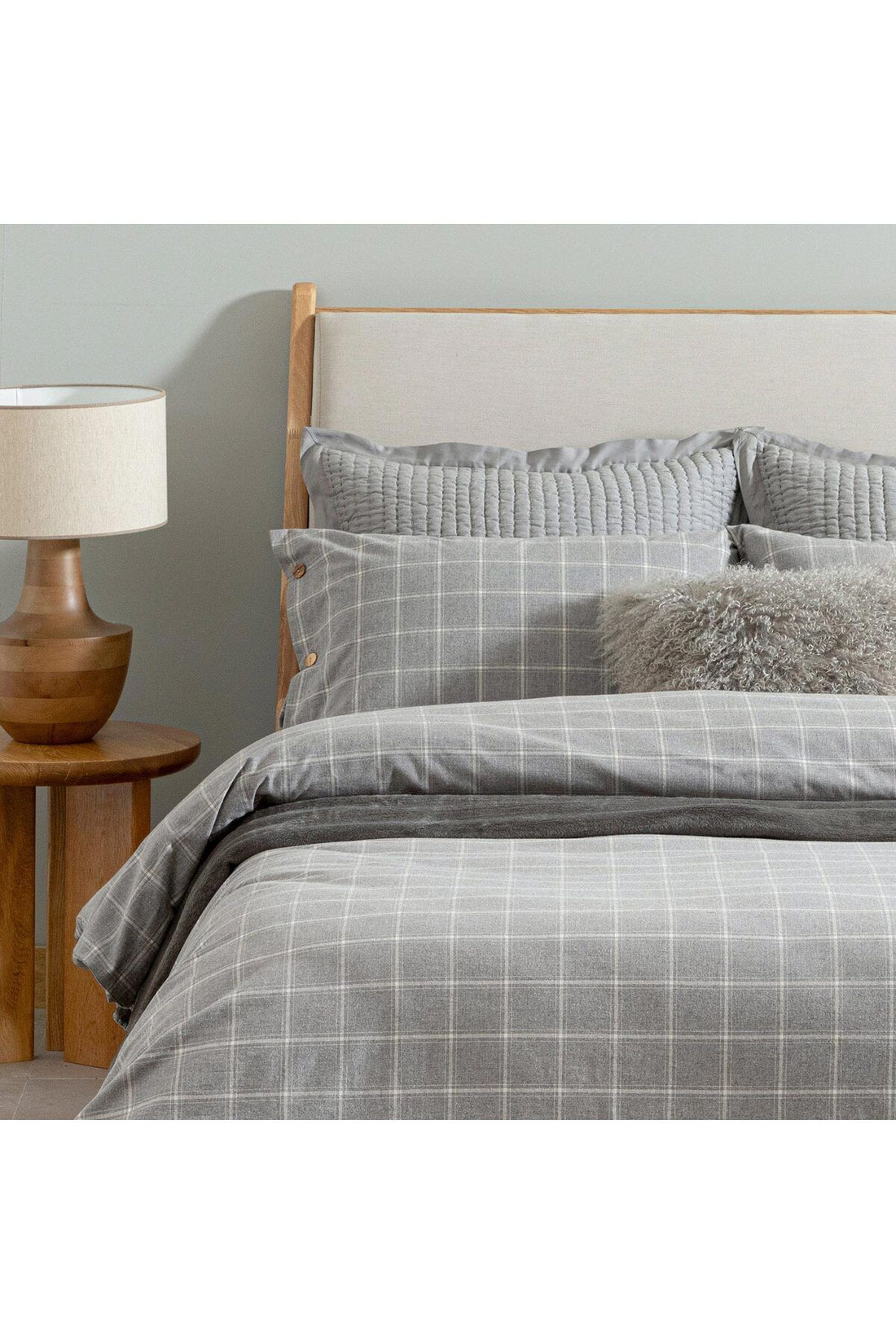 Pedrada Duvet Cover Set Double 200x220 cm Grey