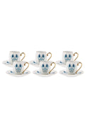 Iznik 6 Person Coffee Cup Set 80 ml