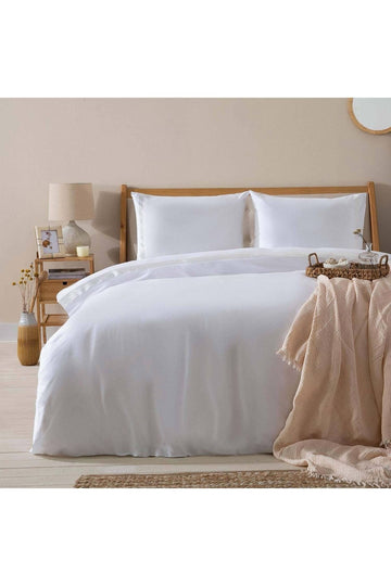 Annette Duvet Cover Set 200x220 Cm White