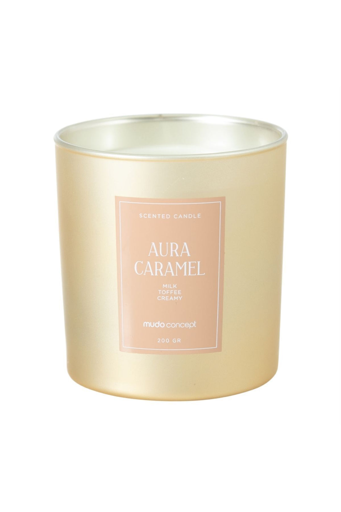 AURA CARAMEL SCENTED CANDLE 200GR