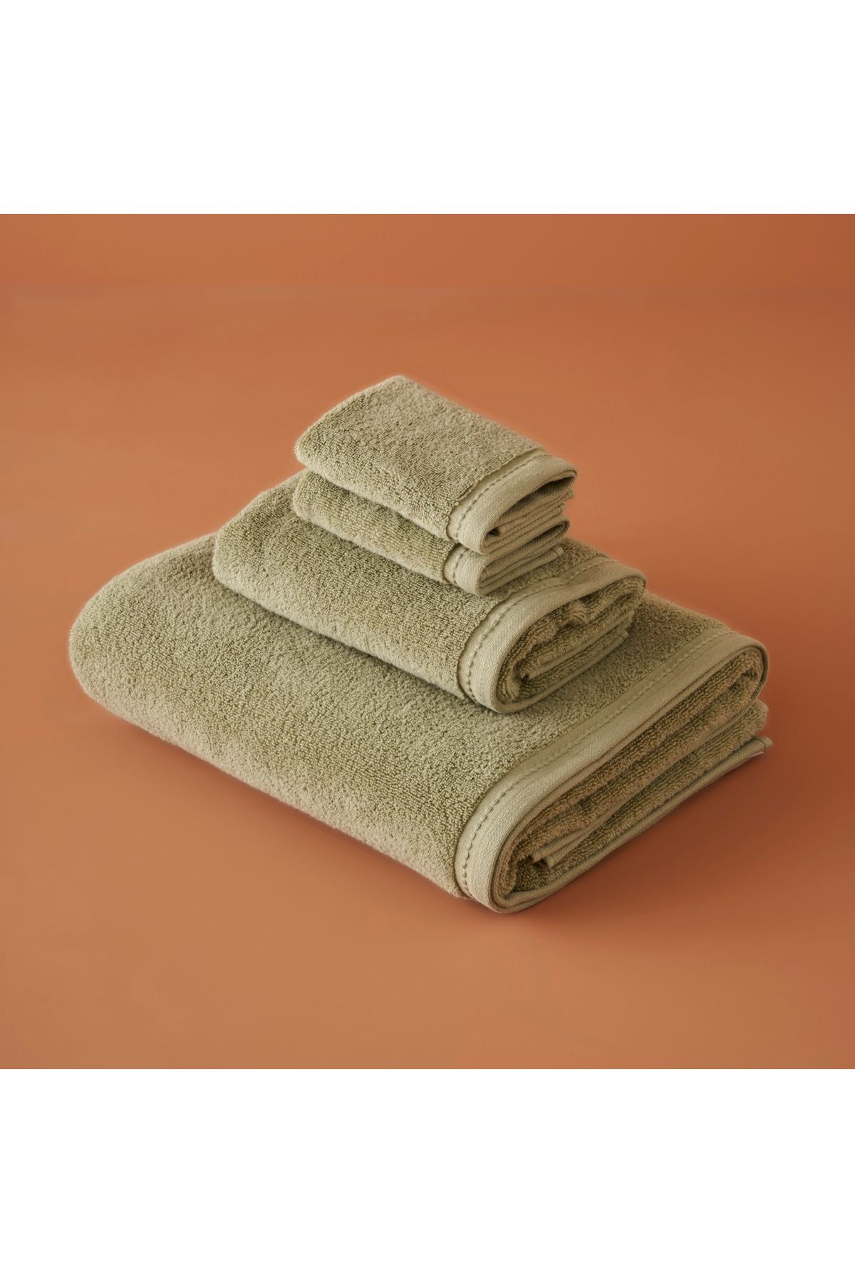 100% Cotton Ruby Face Towel Green (50x70 cm)