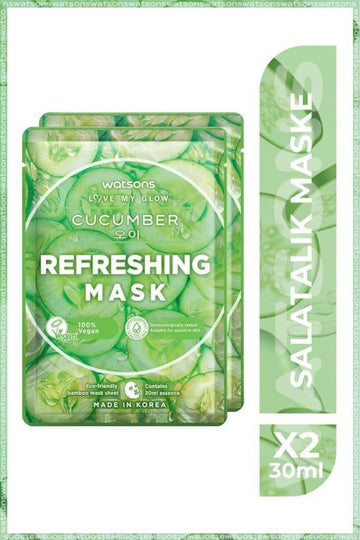 Fruity Mask Cucumber Refreshing Mask* 2 Pcs