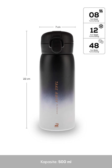 Skyfall Steel Sealed Thermos 500 Ml Black