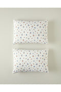 Blossom Breeze 2-Pack Pillowcase Blue-Orange