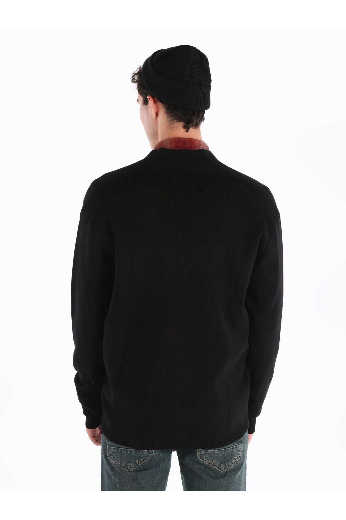 Black Men's Cardigan